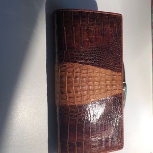 Crocodile skin vintage wallet